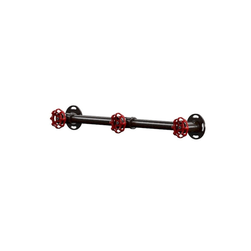 Cambria Industrial Sand Black Wall Coat Rack by Furniture of America