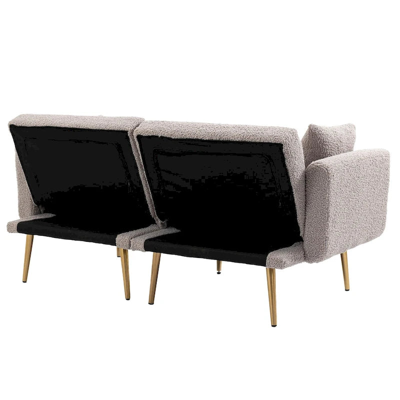 Linen Modular Sofa Section Armless Accent Chair