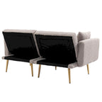 Linen Modular Sofa Section Armless Accent Chair