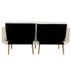 Linen Modular Sofa Section Armless Accent Chair