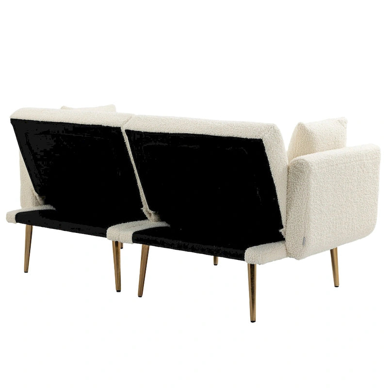 Linen Modular Sofa Section Armless Accent Chair