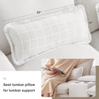 [VIDEO provided][New]123*55 Modern U-shaped Sofa with Console,Cupholders and USB Ports,6-seat Upholstered Symmetrical Indoor Fu