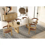 Nova Domus Oshana Modern White Oak Dining Table