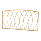 Halia Modern Bohemian Natural Rattan Wall-mountable Headboard-Queen