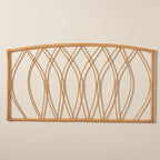 Halia Modern Bohemian Natural Rattan Wall-mountable Headboard-Queen