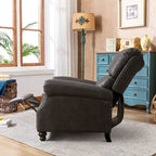 Armchair Pushback Club Recliner with Rivet Decoration