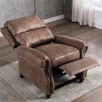 Armchair Pushback Club Recliner with Rivet Decoration