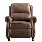 Armchair Pushback Club Recliner with Rivet Decoration