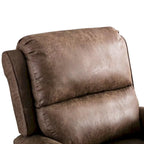 Armchair Pushback Club Recliner with Rivet Decoration