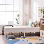 Classic Design Panel Bed Frame with Headboard White
