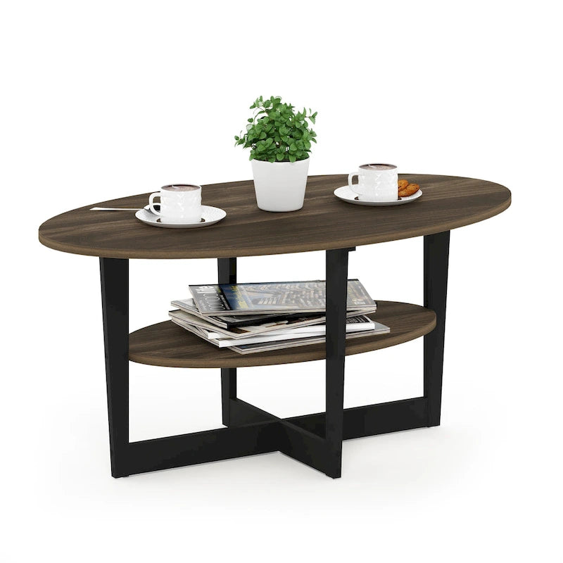 Furinno JAYA Oval Coffee Table