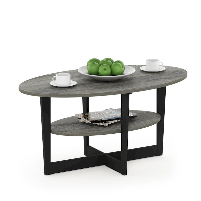 Furinno JAYA Oval Coffee Table