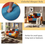 Colorful Antique Sofa, Loveseat, Solid Wood Legs