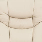 Contemporary Multi-Position Recliner and Curved Ottoman with Swivel Base - 34 - 44.5D x 33W x 41.25H