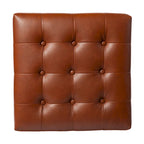 SEI Furniture Healy Saddle Brown Mini Ottoman