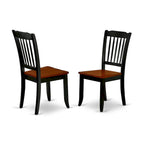 East West Furniture Dining Table Set- an Oval Kitchen Table and Kitchen Chairs, 42x60 Inch, Black & Cherry(Pieces Options)