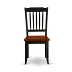 East West Furniture Dining Table Set- an Oval Kitchen Table and Kitchen Chairs, 42x60 Inch, Black & Cherry(Pieces Options)