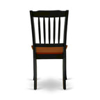 East West Furniture Dining Table Set- an Oval Kitchen Table and Kitchen Chairs, 42x60 Inch, Black & Cherry(Pieces Options)
