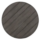 Modern Farmhouse Dusty Charcoal Distressed Splay Leg Round Cocktail Table