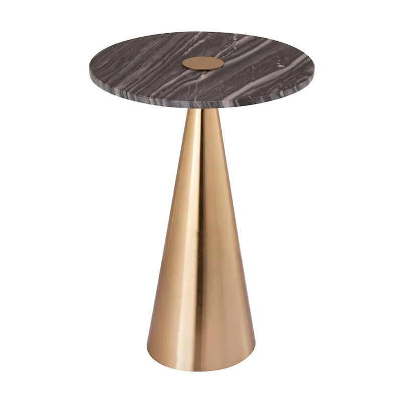 Addyson Marble Side Table - 16W x 16D x 22H