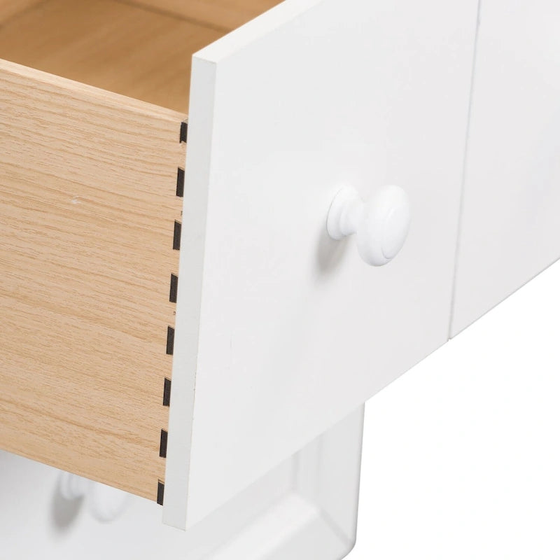 Copper Grove Cottage View White 2 Drawer Night Stand