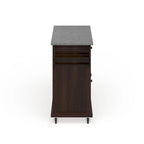 Crosley Full Size Granite Top Vintage Mahogany Kitchen Cart - 18d x 51.5w x 36h