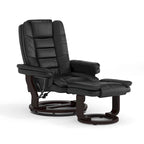 Contemporary Multi-Position Upholstered Recliner Chair with Ottoman
