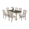 CraftPorch Mid-century Elegant Two-tone 7-piece Dining Set