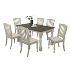 CraftPorch Mid-century Elegant Two-tone 7-piece Dining Set