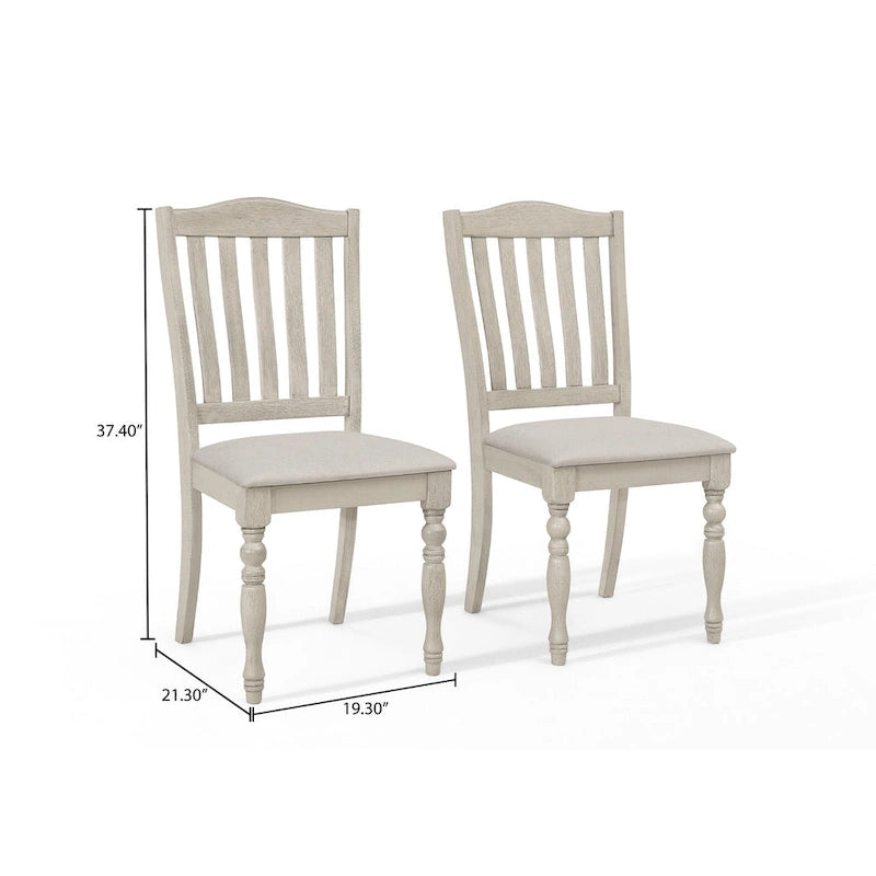 CraftPorch Mid-century Elegant Two-tone 7-piece Dining Set