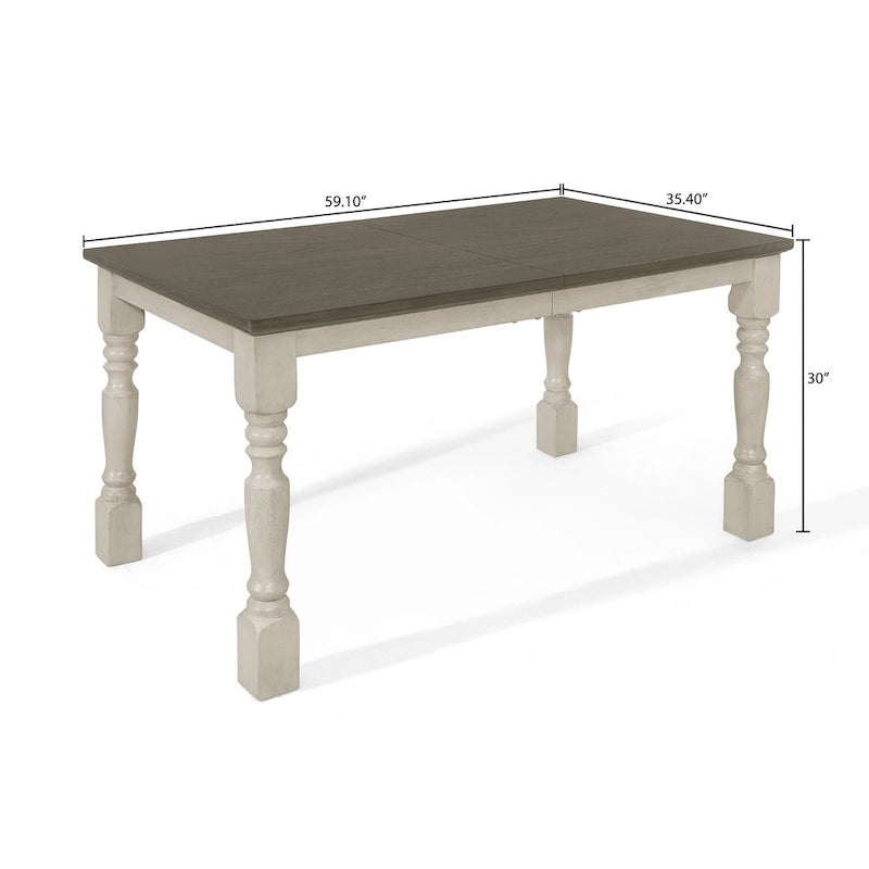 CraftPorch Mid-century Elegant Two-tone 7-piece Dining Set