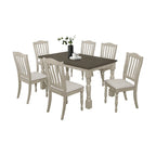 CraftPorch Mid-century Elegant Two-tone 7-piece Dining Set