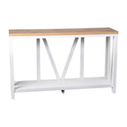 Farmhouse Style Rustic Entryway Console Table