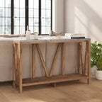 Farmhouse Style Rustic Entryway Console Table