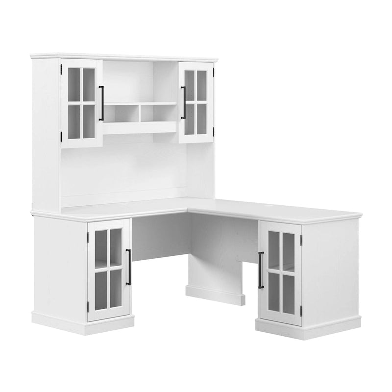 Westbrook 60W L Shaped Desk with Hutch and Storage by Bush Furniture
