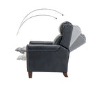 Felisa 32.48 Wide Genuine Leather Manual Recline Set of 2