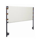 Nathan James Aspen Bed Headboard, Boucle Upholstered Headboard with Matte Metal Frame