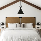 Nathan James Aspen Bed Headboard, Boucle Upholstered Headboard with Matte Metal Frame