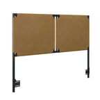 Nathan James Aspen Bed Headboard, Boucle Upholstered Headboard with Matte Metal Frame