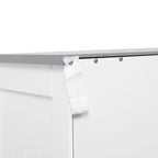 kleankin Bathroom Floor Cabinet, Freestanding Linen Cabinet, Storage Cupboard with 2 Drawers, Double Doors