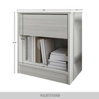 CraftPorch Simple Clean-Lines One Drawer Nightstand