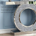 Glam Entry Console Table Mirror Accent Table
