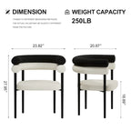 Modern Minimalist 6 - Person Sintered Stone Extendable Dining Set