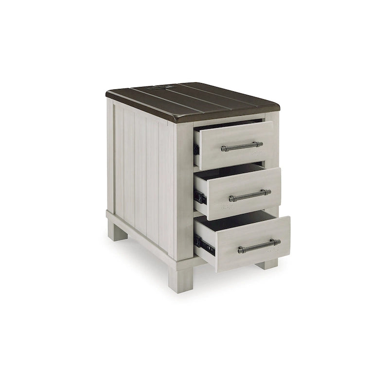 Signature Design by Ashley Darborn Gray/Brown Chairside End Table - 17.75W x 24D x 24H
