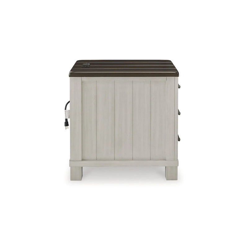 Signature Design by Ashley Darborn Gray/Brown Chairside End Table - 17.75W x 24D x 24H