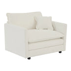 2 Seater Loveseat and Chair Set, 2 Piece Sofa & Chair Set, Loveseat and Accent Chair , 2-Piece Upholstered Chenille Sofa Living