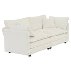 2 Seater Loveseat and Chair Set, 2 Piece Sofa & Chair Set, Loveseat and Accent Chair , 2-Piece Upholstered Chenille Sofa Living