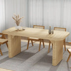 62-inch Rectangular Dining Table for 4-6, Modern Simple Kitchen Dinner Tables for Dining Room