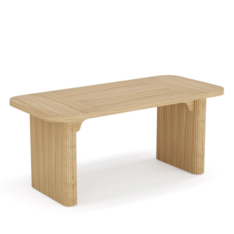 62-inch Rectangular Dining Table for 4-6, Modern Simple Kitchen Dinner Tables for Dining Room