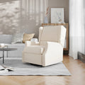 Wingback Manual Rocking Glider Recliner Chair with 360 Swivel